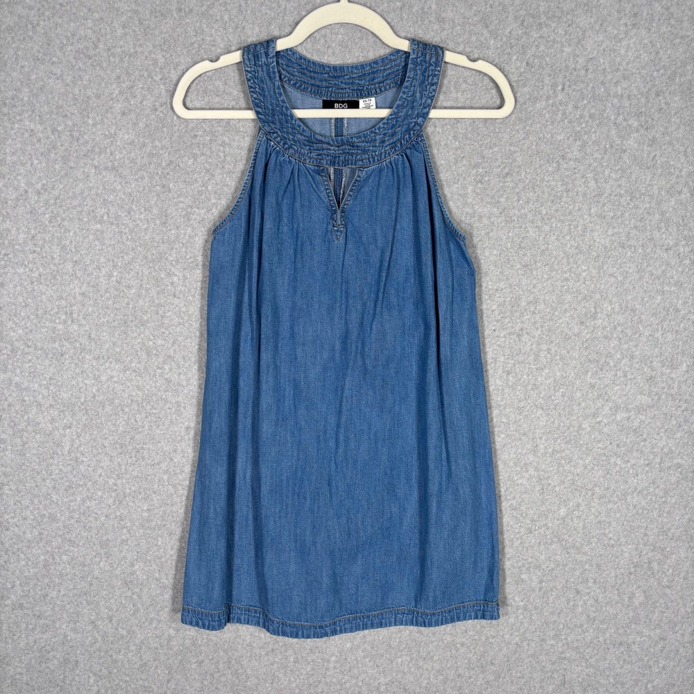 BDG Urban Outfitters Denim Jumper Dress XS Western‎ Retro Y2K Summer Cottage
